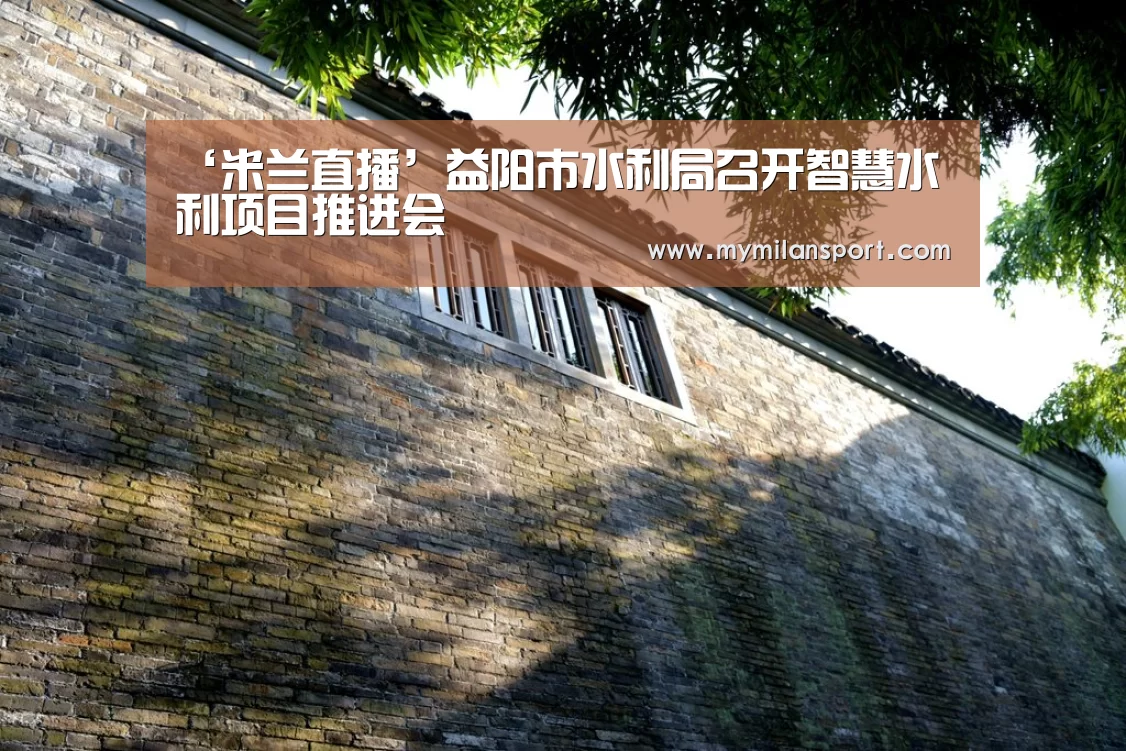 ‘米兰直播’益阳市水利局召开智慧水利项目推进会(图4) 米兰频道